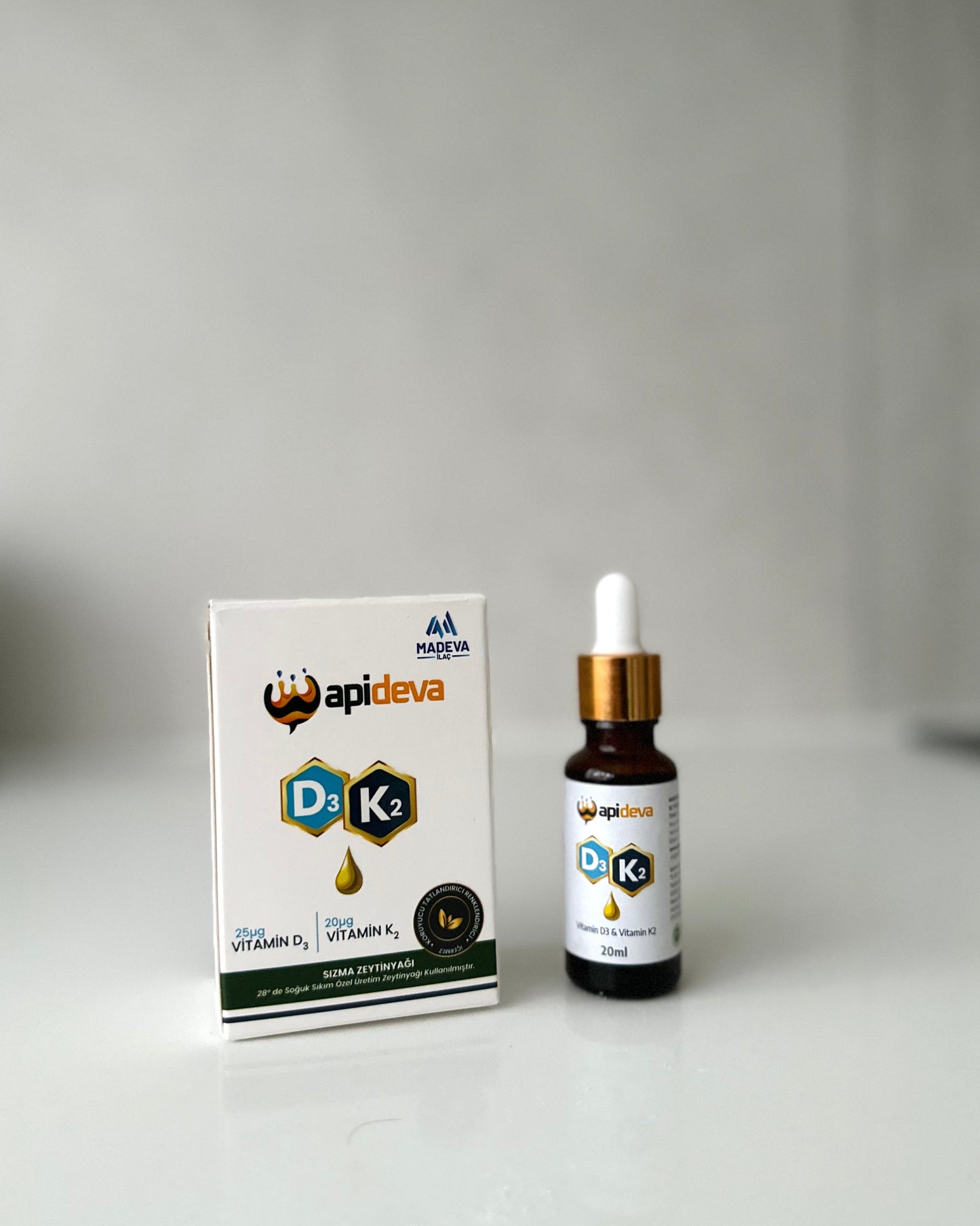 Apideva Vitamin D3 + K2 Drops | 20 ml